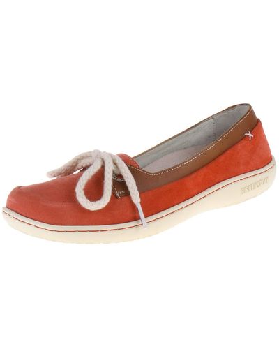 Birkenstock Shoes ''ulva'' From Leather In Red 38.0 Eu N