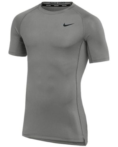 Nike T-shirt d'entraînement à manches courtes pour homme - Gris