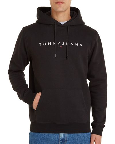 Tommy Hilfiger Tommy Jeans Tjm Reg Esntl Graphic Hood Ext Hoodies in Black  for Men | Lyst UK