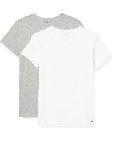 Tommy Hilfiger Onderhemd Stretch V-hals Premium Ess - Wit