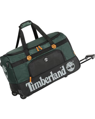 Timberland Wheeled Duffle 26 Inch Lightweight Rolling Luggage Travel Bag Suitcase - Green