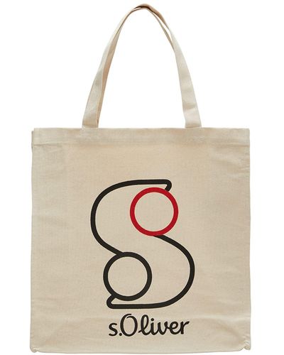 S.oliver (Bags) TOTE MEDIUM: Shopper aus Canvas - Weiß