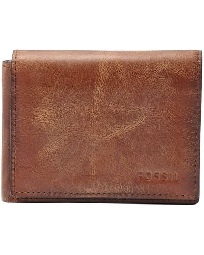 Fossil Brieftasche für Männer Derrick - Braun