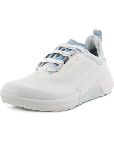Ecco Chaussures de Golf Biom H4 en Cuir imperméable et Durable pour 2023 W - Blanc
