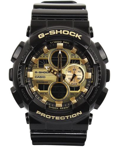 G-Shock Shock analogico digitale GOld Dial - Nero