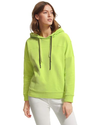Comma, Casual Identity Weicher Sweater mit Kapuze Lime 34 - Grün