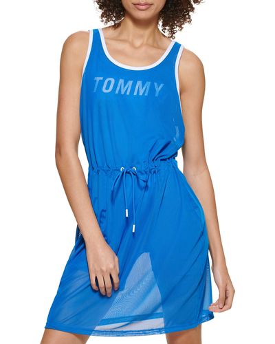 Tommy Hilfiger Performance Bodysuit T-shirt Dress - Blue