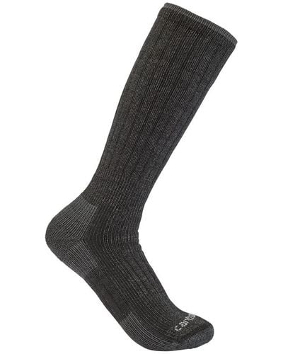 Carhartt Midweight Synthetic-wool Blend Boot Sock - Black