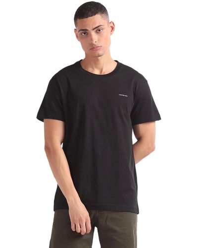 Calvin Klein 2 Pack Institutional Tee J30j325203 S/s T-shirts - Black