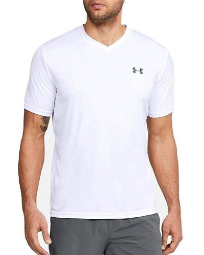 Under Armour S V-Neck Tech 2.0 Short Sleeve T-Shirt - Weiß
