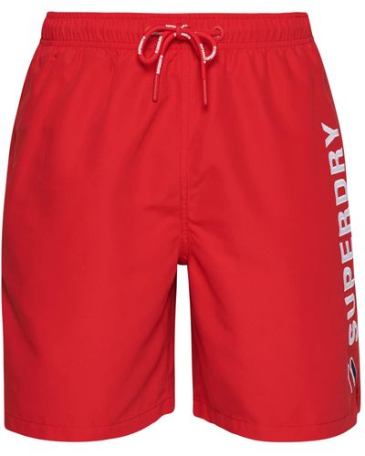 Superdry S Code APPLQUE 19INCH W2-Swim Shorts - Rot