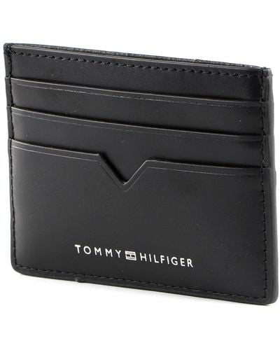 Tommy Hilfiger TH Modern Leather CC Holder Black - Noir