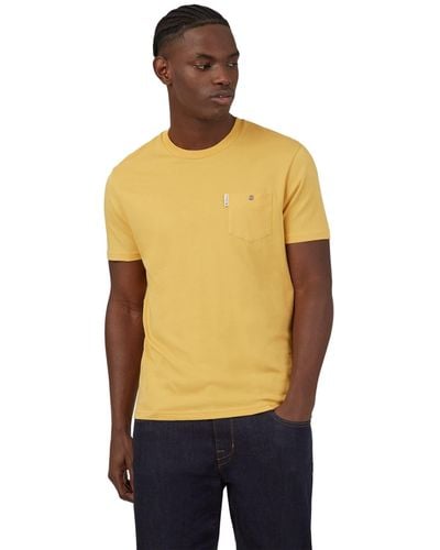 Ben Sherman Kurzärmeliges T-Shirt - Gelb