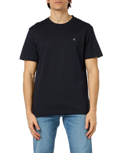 Calvin Klein Ck Embro Badge Tee S/s T-shirt - Black