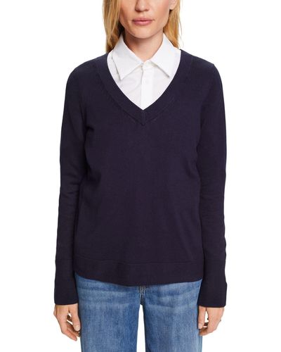 Esprit 993ee1i321 Sweater - Bleu