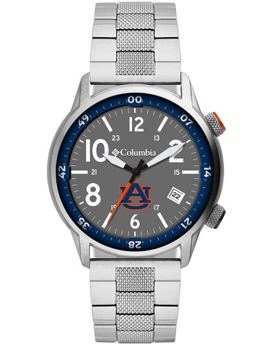 Columbia Outbacker Auburn Tigers Stainless Steel Watch With Stainless Steel Bracelet - Metallic