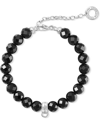 Thomas Sabo Charm Bracelet Obsidian Black Charm Club X0226-840-11-l18,5v