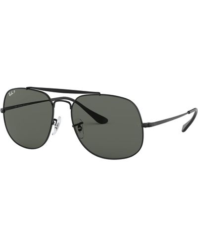 Ray-Ban Ray Ban Sonnenbrille The General Black Solid - Grau