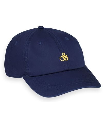 Scotch & Soda Logo Cap Navy - Blau