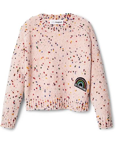 Desigual JERS_Alaska 3067 Candy Pink suéter - Rosa