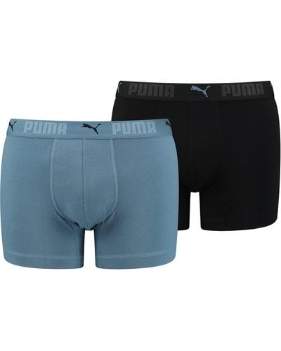 PUMA Sport Cotton Boxer Briefs - Blauw