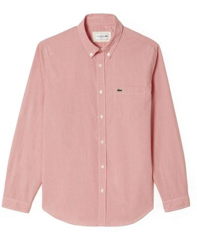 Lacoste Ch2564 Woven Shirts - Rosa