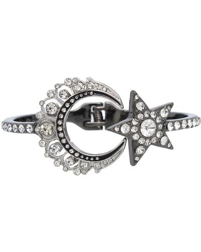 Betsey Johnson S Celestial Bangle Bracelet - Metallic