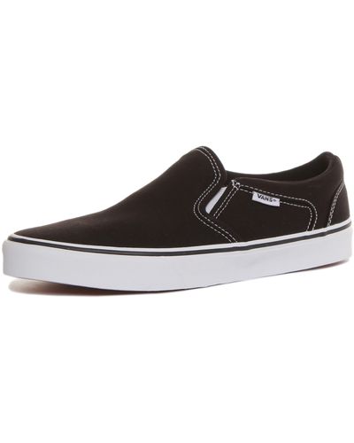 Vans Asher Lage Top Sneakers - Zwart