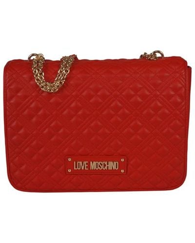 Love Moschino , BORSA A SPALLA Donna, Rosso, Taglia unica