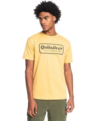 Quiksilver Short Sleeve T-shirt - - M - Yellow