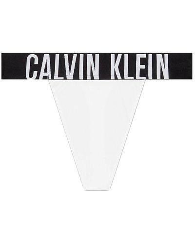 Calvin Klein High Leg Thong - Weiß