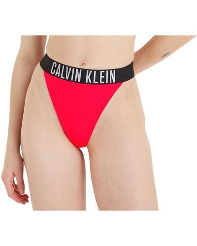 Calvin Klein Bikini Bottoms Thong Tanga - Pink