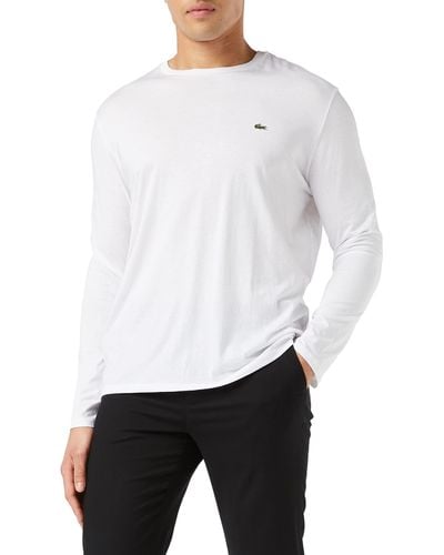 Lacoste T-shirt Met Lange Mouwen Voor - Wit