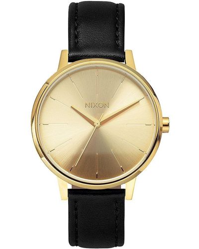 Nixon Kensington Leather Gold Ladies Watch A108 501 - Metallic