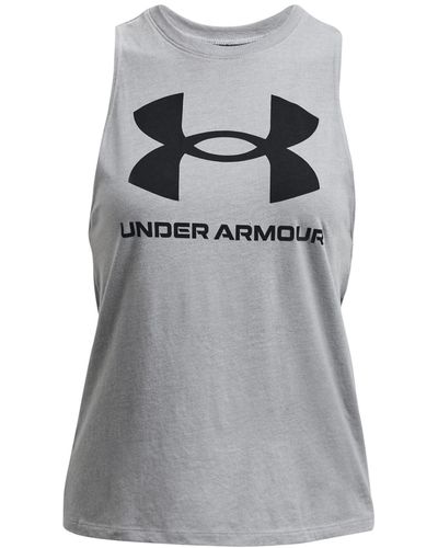 Under Armour Live Sportstyle Graphic Tank, - Gray