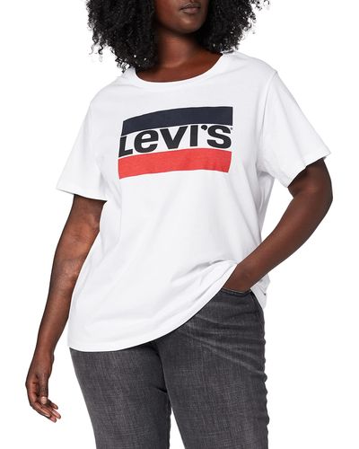 Levi's The Perfect Tee T-Shirt,Modern Vintage White,XS - Weiß