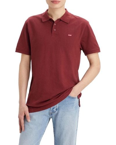 Levi's Housemark Polo T-Shirt - Rouge