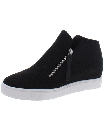 Steve Madden S Bone Black Cushioned Macayla Round Toe Block Heel