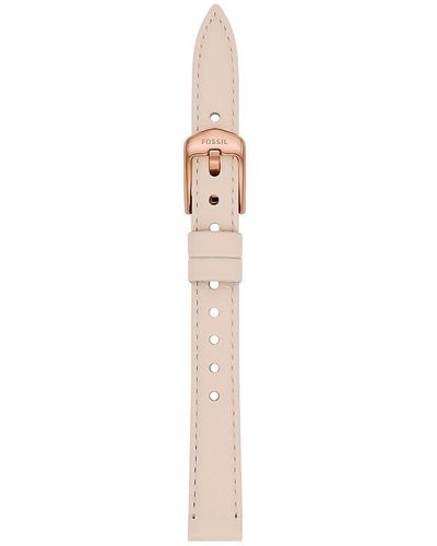 Fossil Litehide S121031 Watch Strap 12 Mm Nude Leather - White