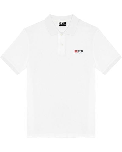 DIESEL T-Smith-div Polo T-Shirt - Weiß