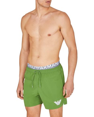 Emporio Armani Standard Logo Band Boxer - Green