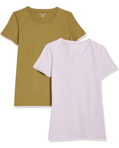 Amazon Essentials Classic-fit Short-sleeve Crewneck T-shirt - Multicolor
