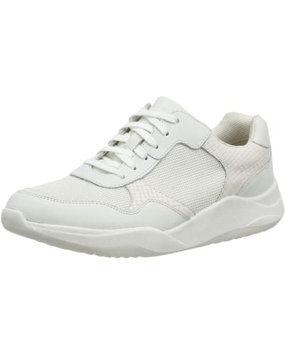 Clarks Sift Lace Low-top Trainers - White