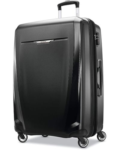 Samsonite Winfield 3 Dlx Hardside Carry On Luggage With Double Spinner Wheels, Black