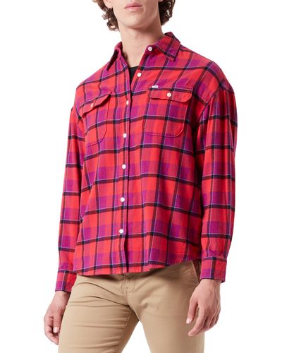 Lee Jeans Camicia Frontier - Rosso