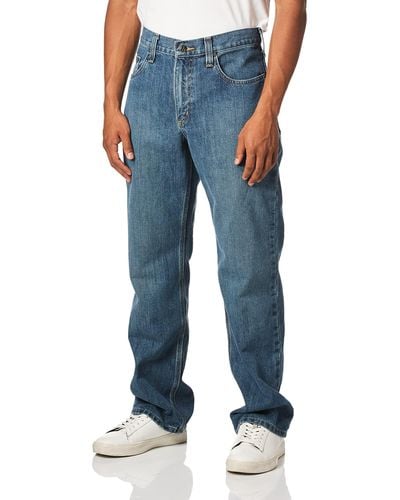 Carhartt 101483 Big And Tall Holter Relaxed Fit Jeans - Blue