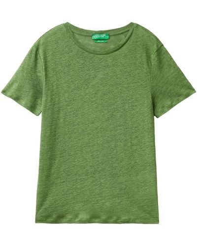Benetton 3kgqd106u T-Shirt - Grün