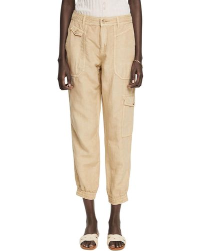 Esprit 042ee1b328 Trousers - Natural