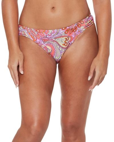 Jessica Simpson Standard Mix & Match Print Bikini Swimsuit Separates - Pink