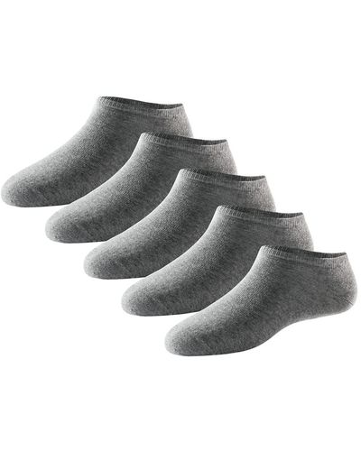 Schiesser 5 Pack Sneaker Füßlinge Sportsocken-Stay Fresh Socken - Grau